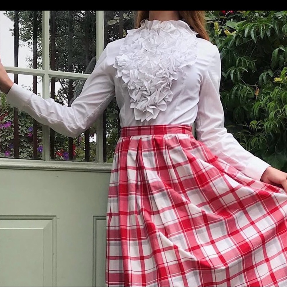 Chic White Ruffle Shirt